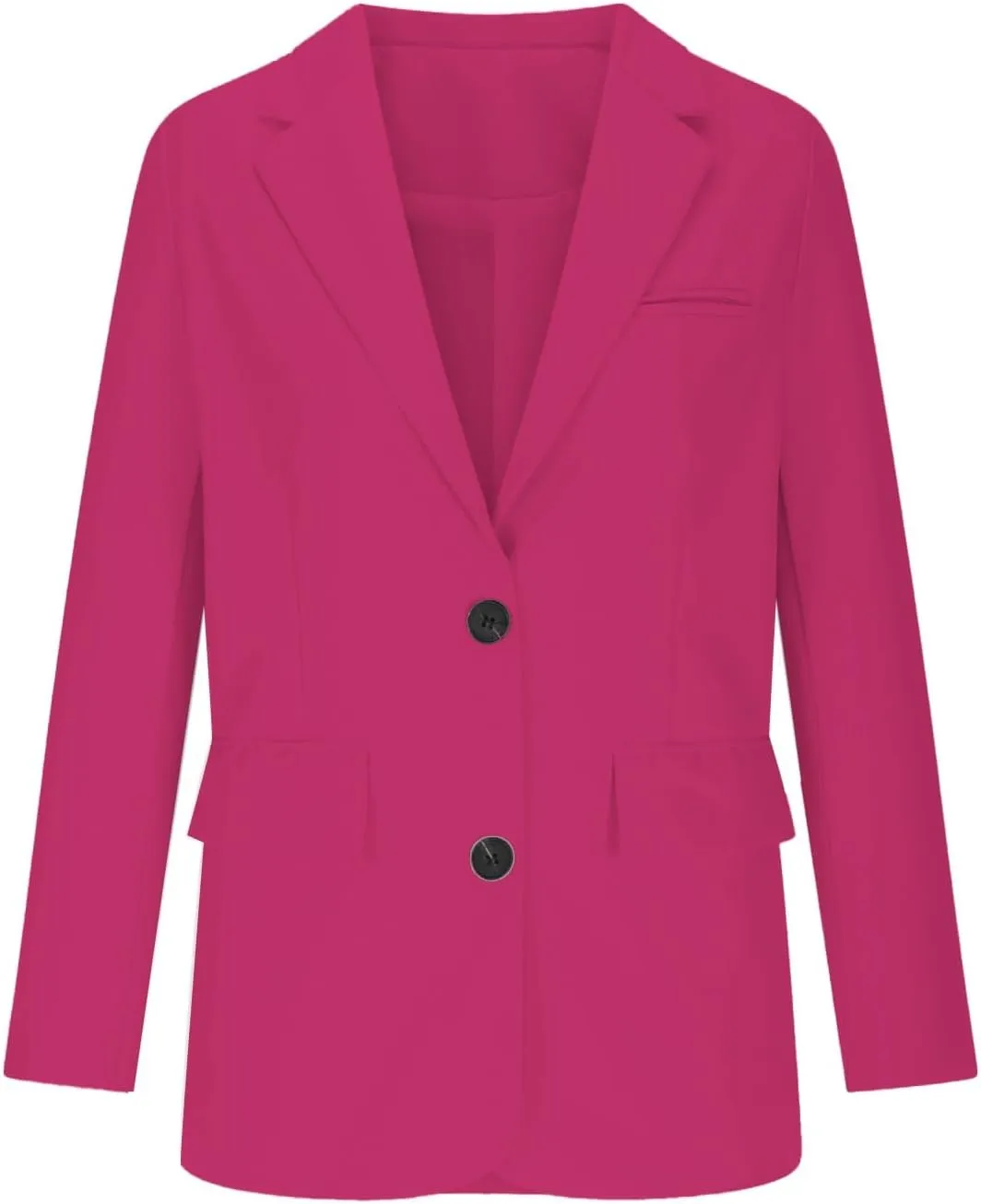 2025 Womens Work Office Blazer Jacket Casual Bussiness Blazers Open Front Long Sleeve Button Down Lapel Blazer