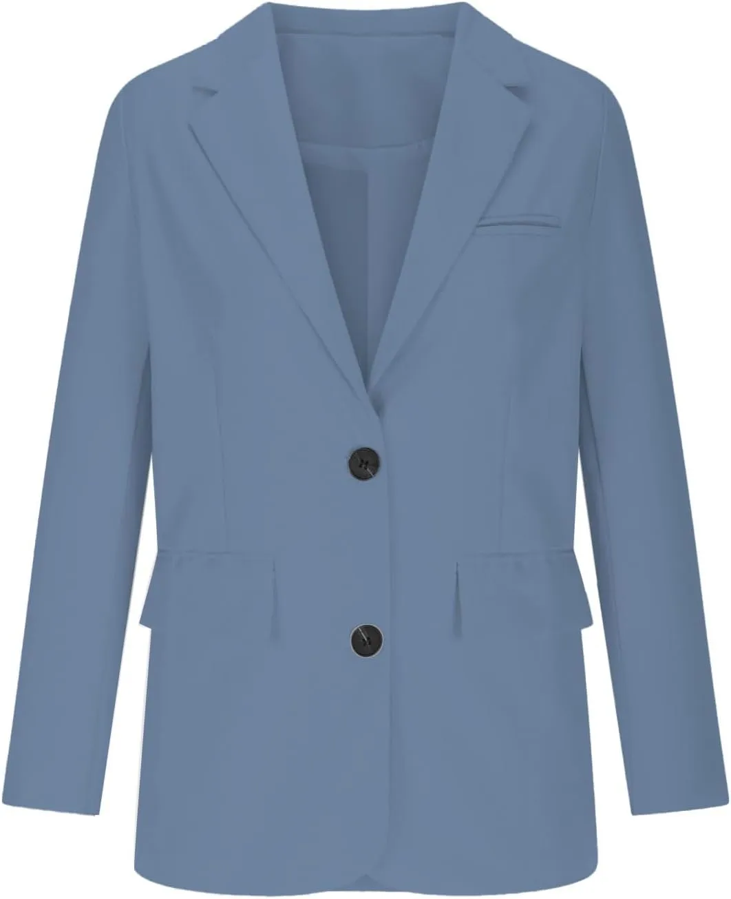 2025 Womens Work Office Blazer Jacket Casual Bussiness Blazers Open Front Long Sleeve Button Down Lapel Blazer