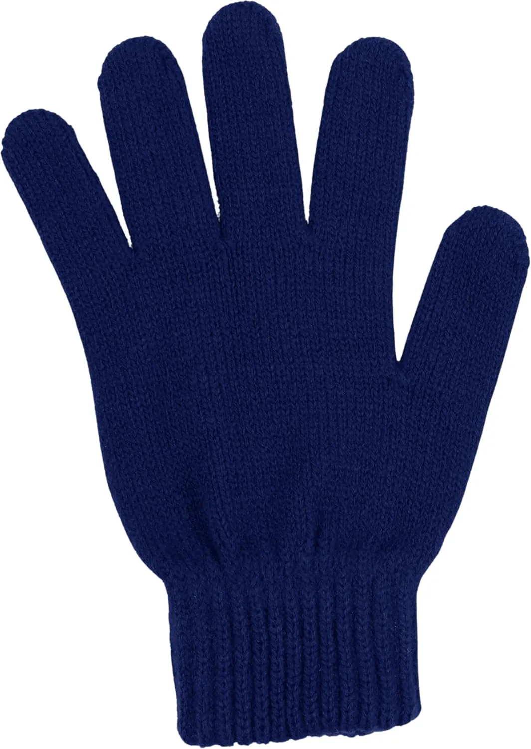 48 Pairs Winter Magic Gloves, Bulk Warm Brushed Interior, Stretchy Assorted Mens Womens