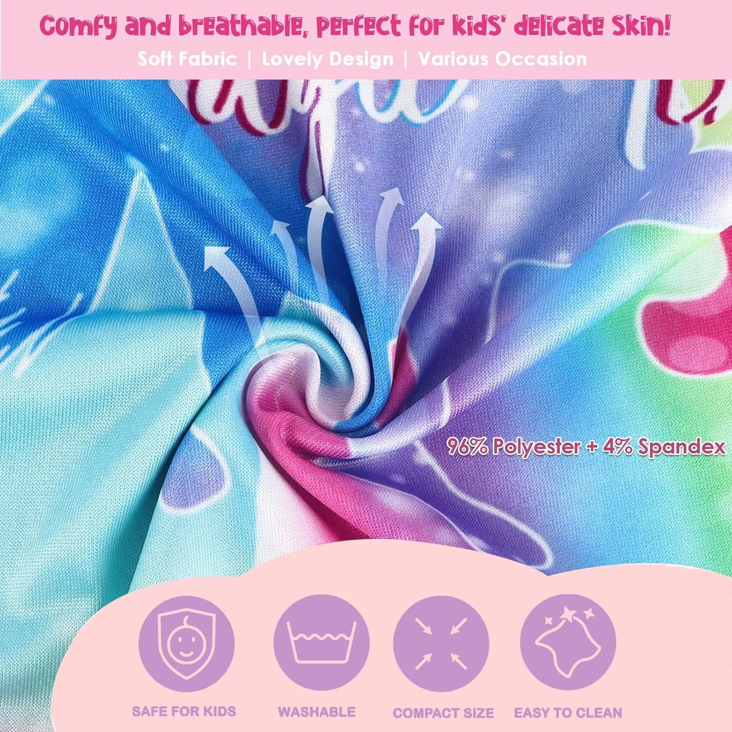 AmzBarley Little Girls Flutter Sleeve Pajamas Set Kids Sleepwear Nightwear 2pcs Pjs Set for Girls 2-8 Years