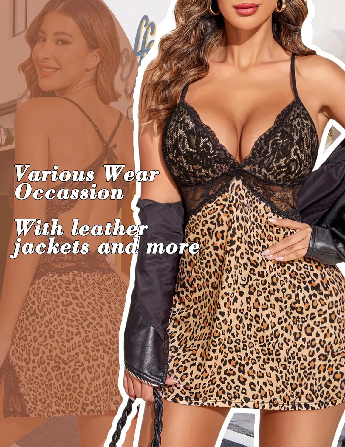 Avidlove Women Lingerie Lace Chemise Sleepwear Babydoll Teddy Lingerie