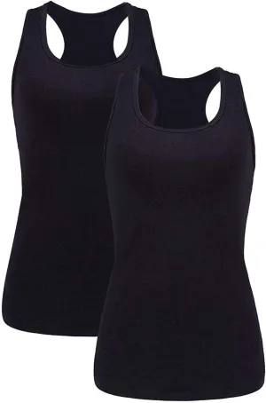 beautyin Women Tank Top with Shelf Bra Racerback Workout Yoga Tops Undershirt