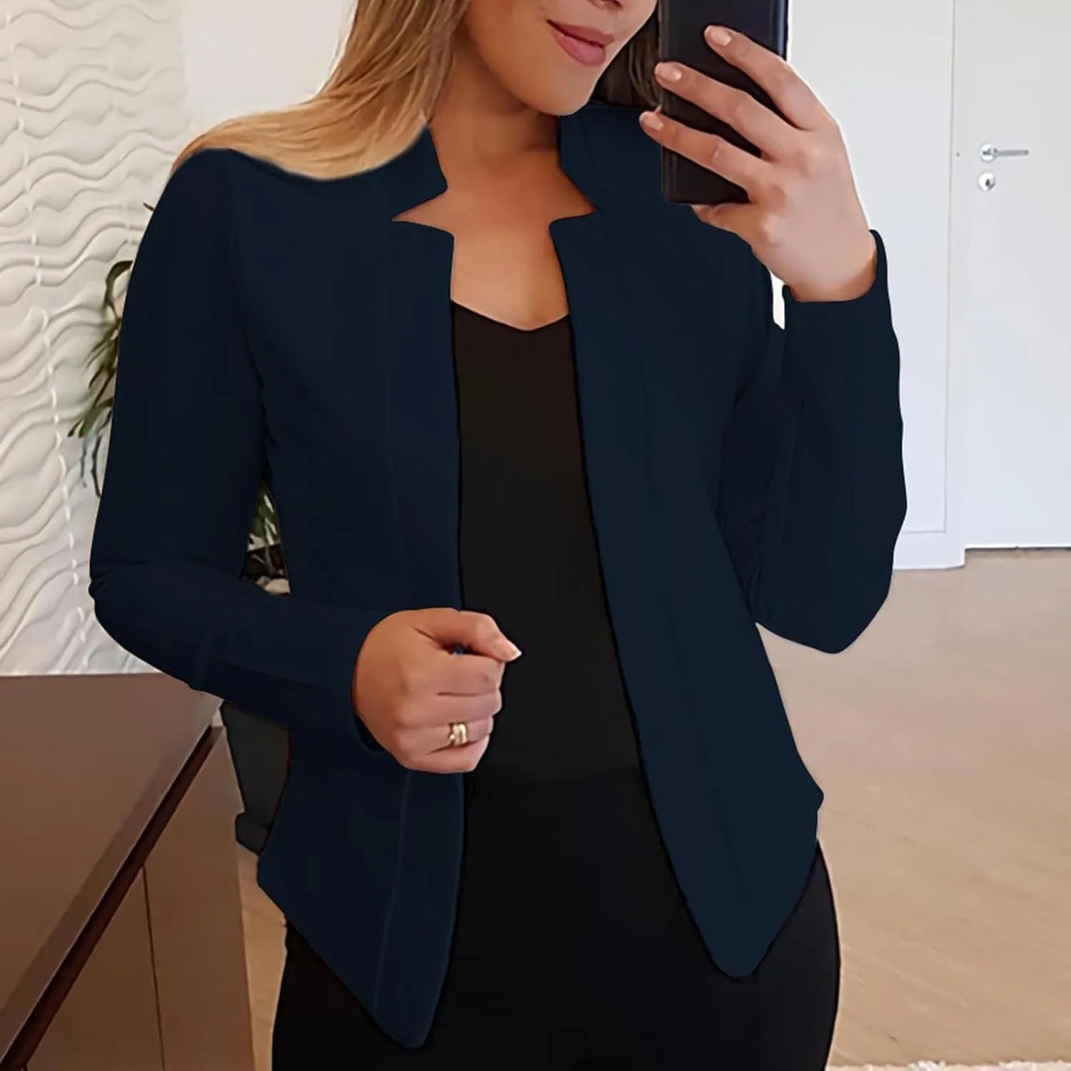 Blazer Jackets for Women Fashion Dressy Open Front Cardigan Jacket Casual Long Sleeve Work Office Suit Jacket