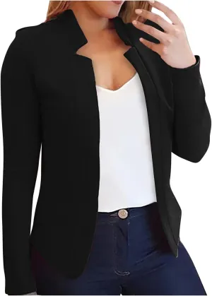 Blazer Jackets for Women Fashion Dressy Open Front Cardigan Jacket Casual Long Sleeve Work Office Suit Jacket
