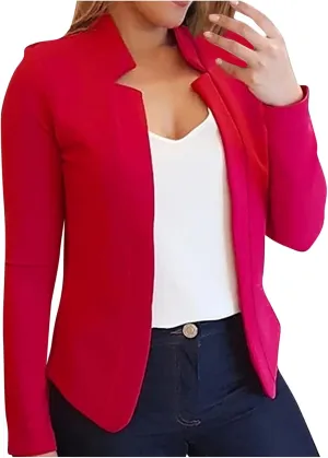 Blazer Jackets for Women Fashion Dressy Open Front Cardigan Jacket Casual Long Sleeve Work Office Suit Jacket