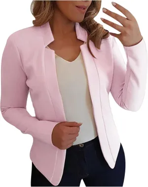 Blazer Jackets for Women Fashion Dressy Open Front Cardigan Jacket Casual Long Sleeve Work Office Suit Jacket