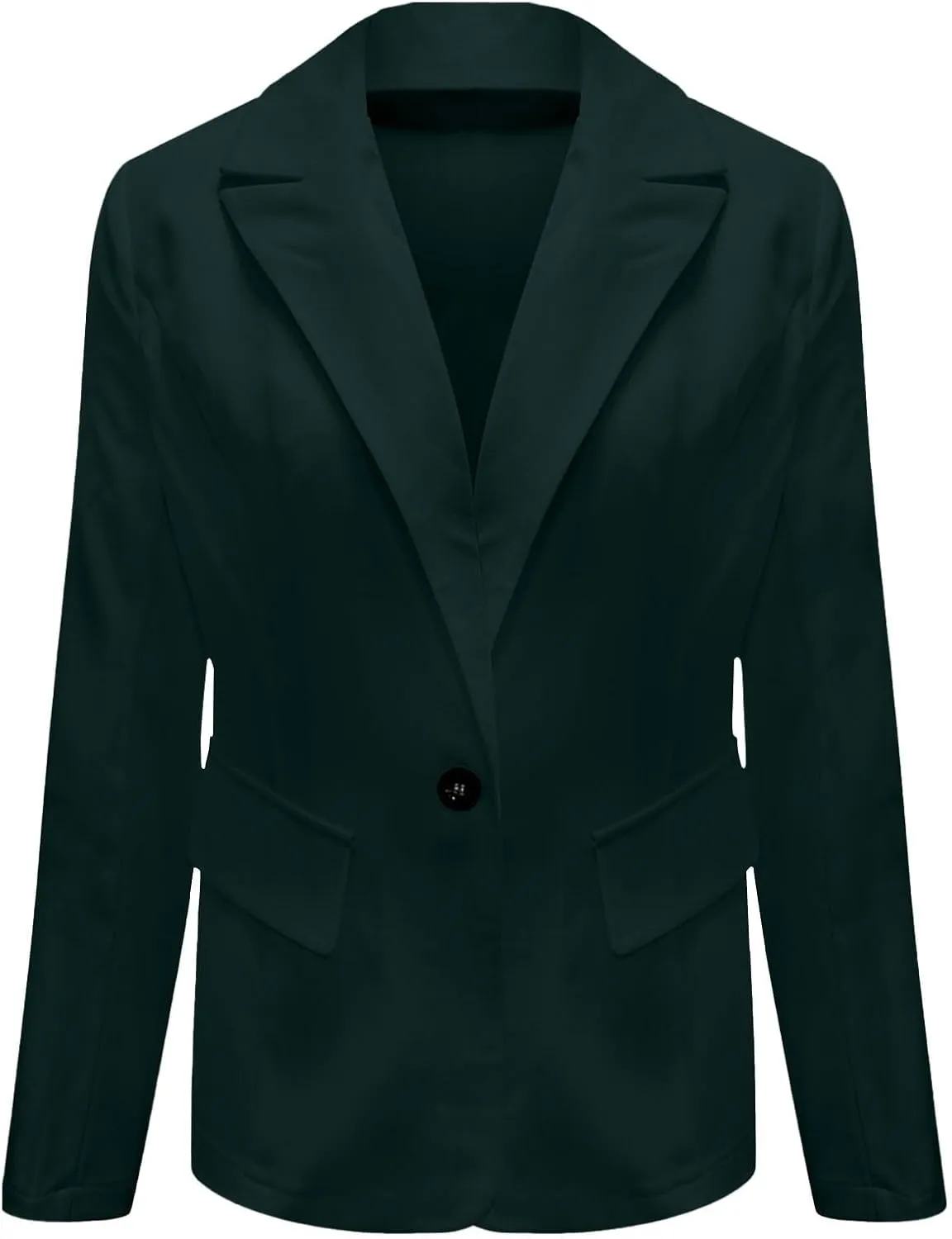 Blazers for Women 2025 Trendy Business Casual Jackets with Pockets Long Sleeve Lapel Office Blazer Outerwear