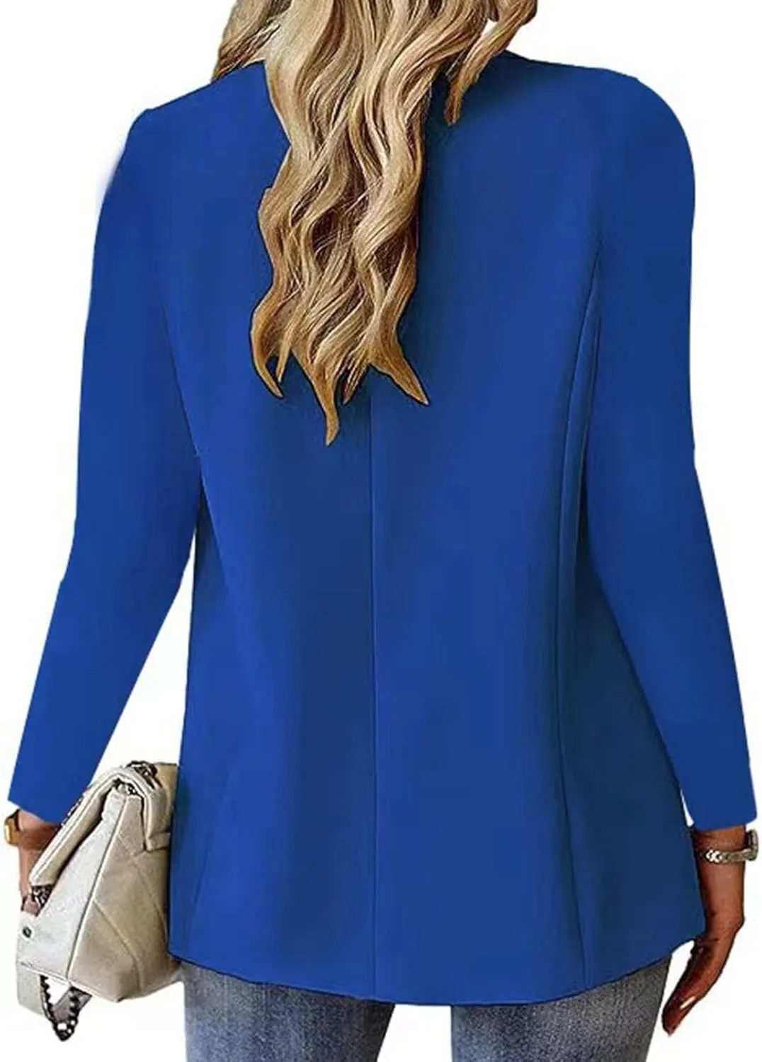 Blazers for Women 2025 Trendy Business Casual Jackets with Pockets Long Sleeve Lapel Office Blazer Outerwear