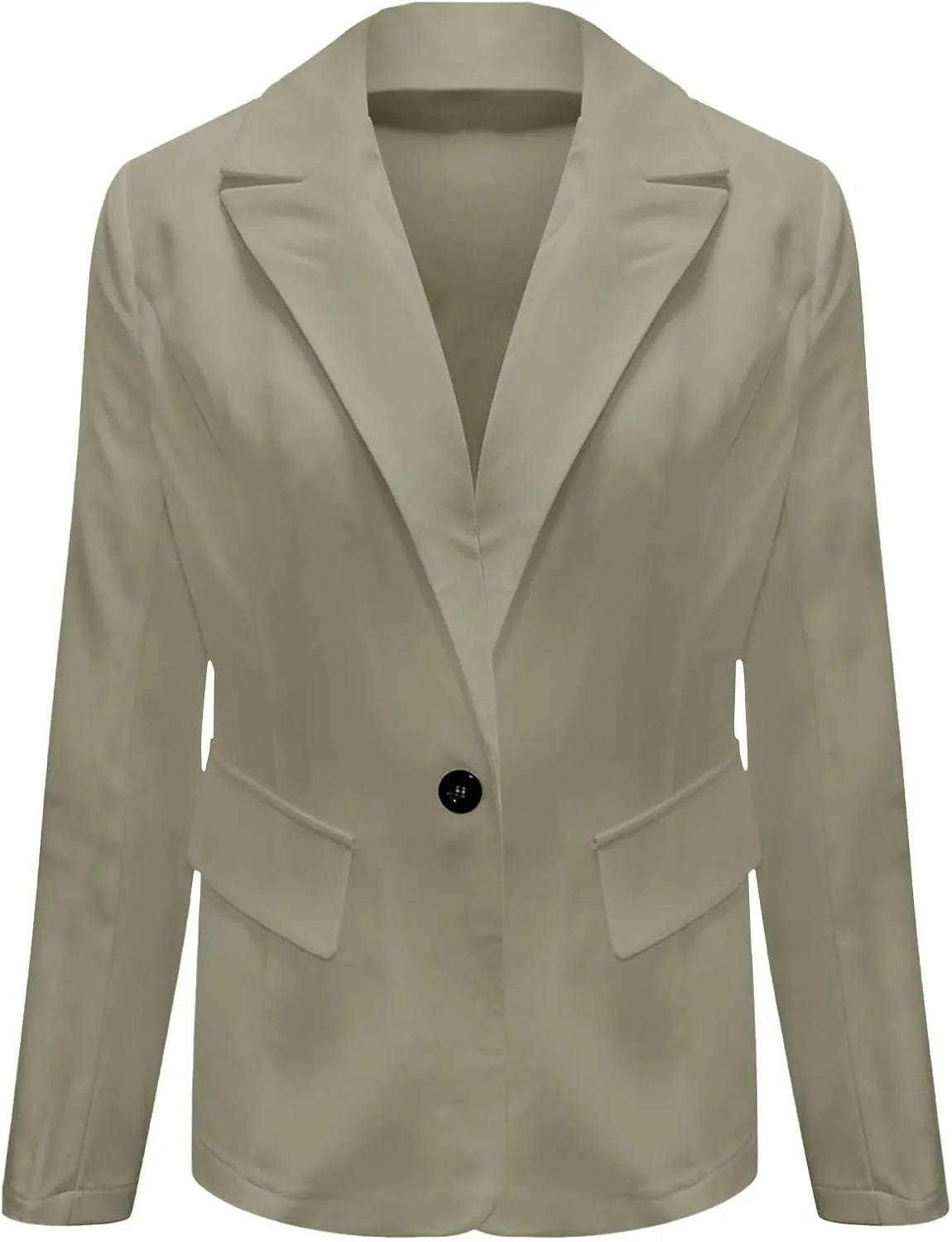 Blazers for Women 2025 Trendy Business Casual Jackets with Pockets Long Sleeve Lapel Office Blazer Outerwear