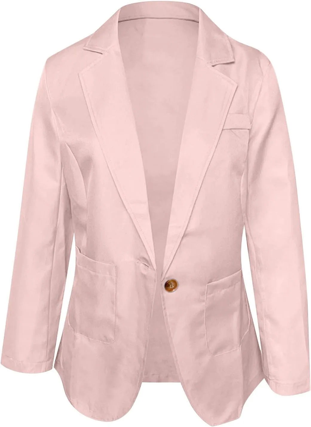 Blazers for Women Business Casual Long Sleeve One Button Open Front Suit Jackets Fashion Dressy Work Office Outfits