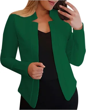 Blazers for Women Business Casual Long Sleeve Open Front Blazer Work Blazers for Office Casual Fall Cardigan Blazer