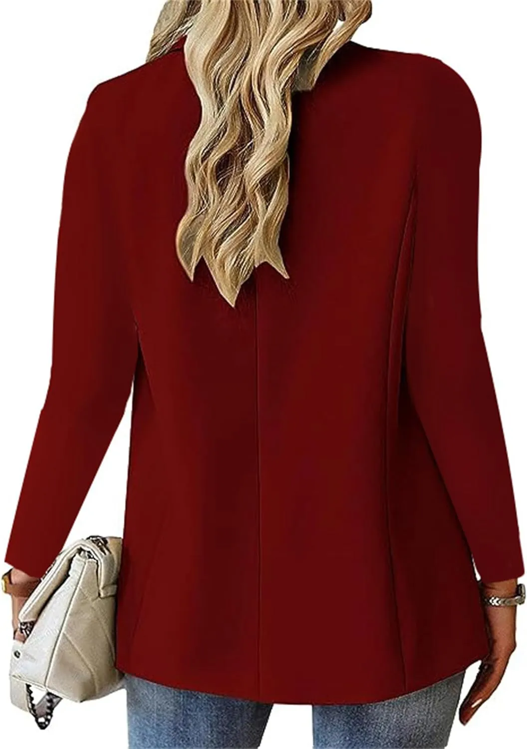 Blazers for Women Business Casual Work Dressy Blazer Jackets Front Open Cardigan Suit Long Sleeve Lightweight Coat