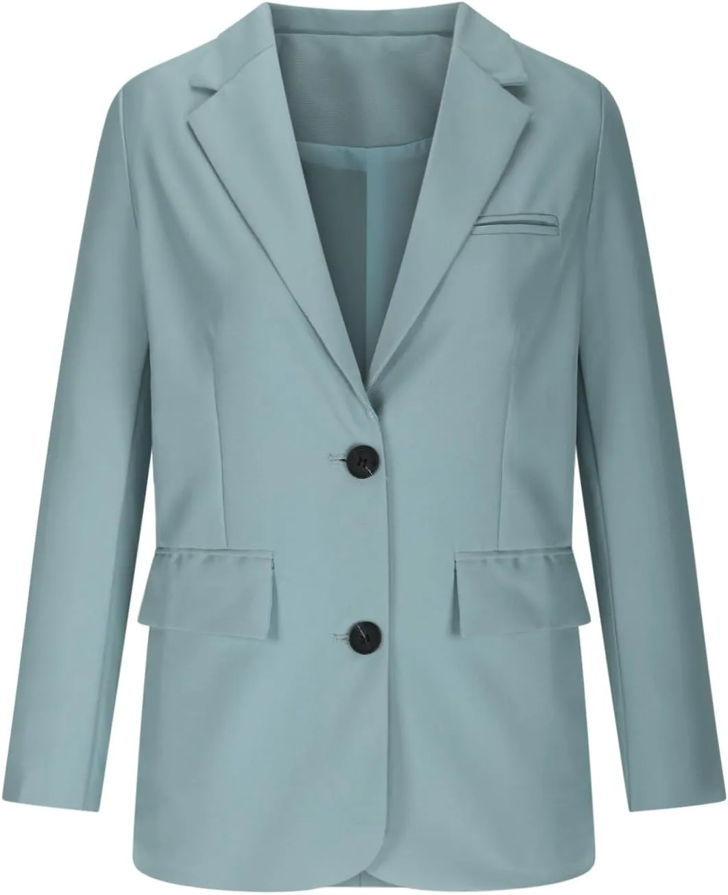 Blazers for Women Casual Open Front Long Sleeve Work Office Blazer Jacket Fashion Button Lapel Blazer with Pockets