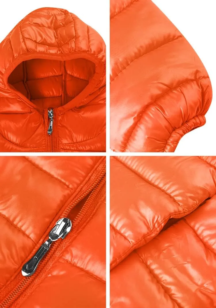 BOFETA Kids Hooded Cute Puffer Jackets Coat Lightwight Warm Packable Jackets