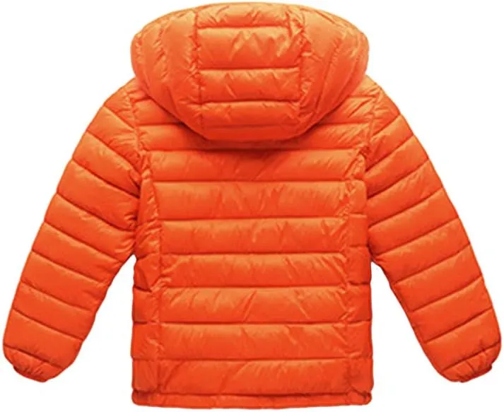 BOFETA Kids Hooded Cute Puffer Jackets Coat Lightwight Warm Packable Jackets