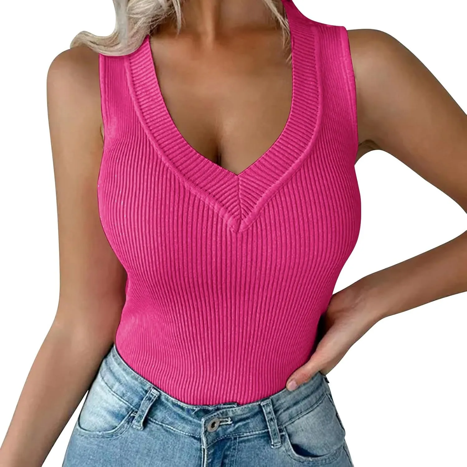 Breathable Sleeveless Shirt for Women 2025 Camis Quick-Dry Cool Tank Top Beach Going Out Loose Fit Blouses