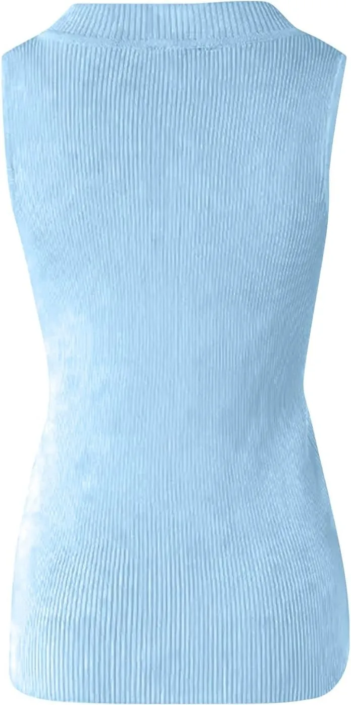 Breathable Sleeveless Shirt for Women 2025 Camis Quick-Dry Cool Tank Top Beach Going Out Loose Fit Blouses