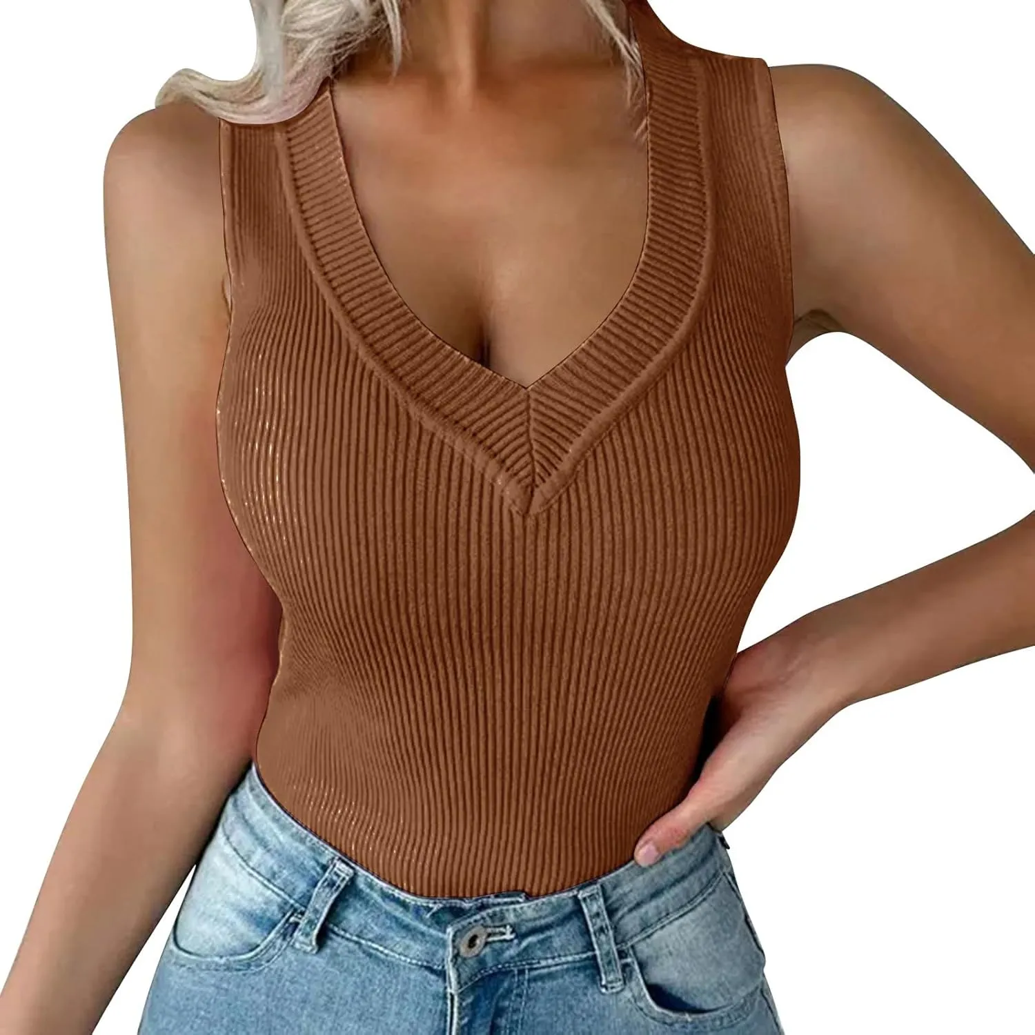 Breathable Sleeveless Shirt for Women 2025 Camis Quick-Dry Cool Tank Top Beach Going Out Loose Fit Blouses