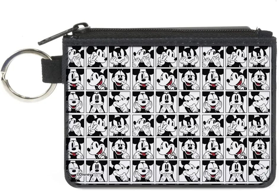Buckle-Down Women's Canvas Coin Purse Mickey Mouse, 4.25" x 3.25"