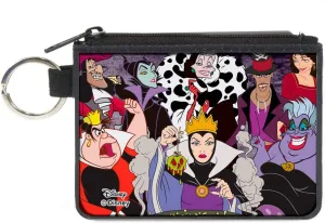 Buckle-Down Women's Standard Canvas Coin Purse Disney's Villains, Multicolor, 4.25" x 3.25"