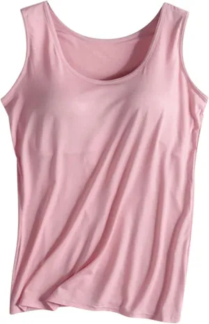 Built in Bra Tank Tops for Women Summer Tank Top Shelf Bra Padded Athletic Tank Tops Workout Sports Bra Top for 2024