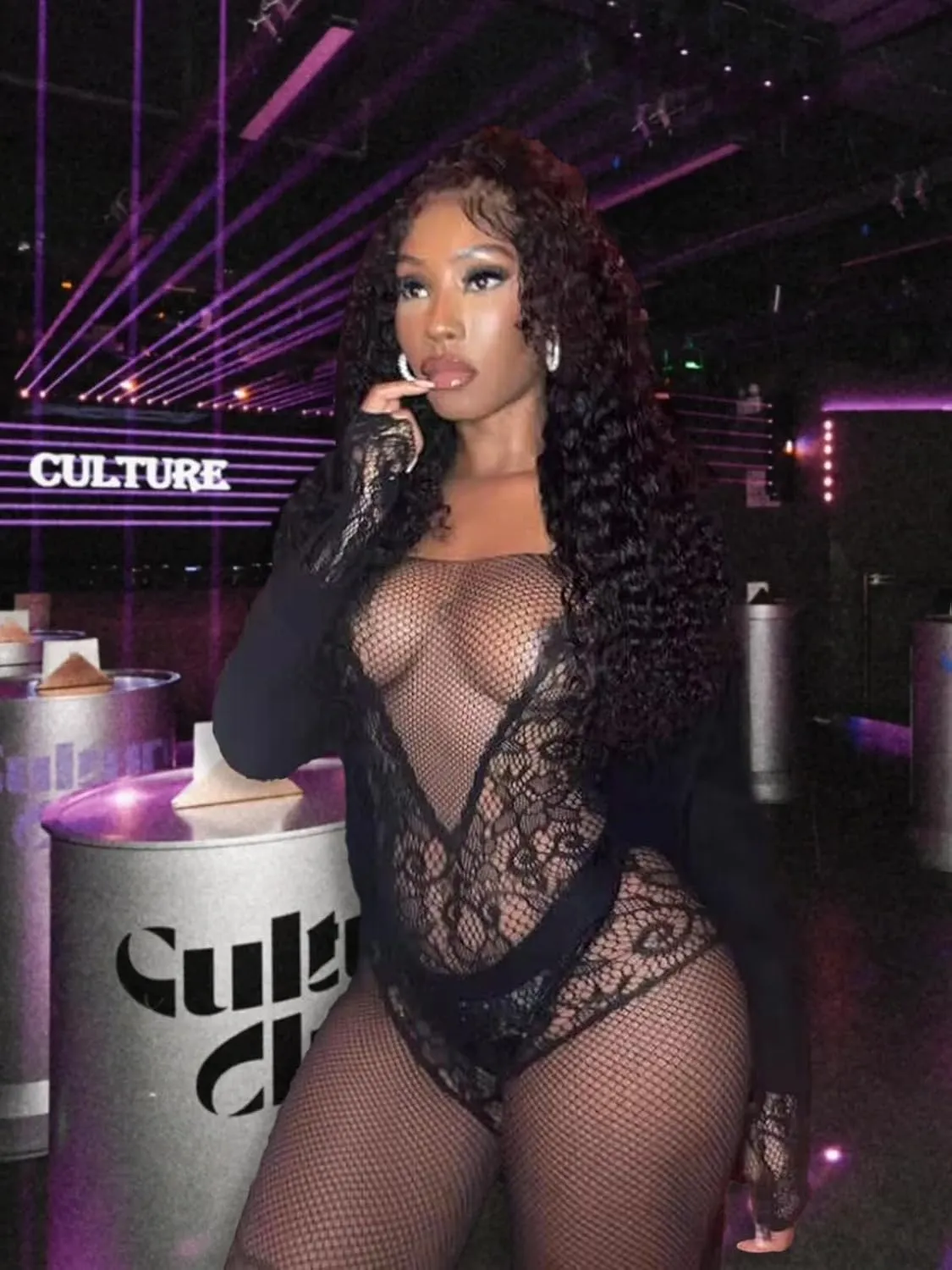 Buitifo Womens Fishnet Bodystocking Plus Size Crotchless Bodysuit Sexy Tights Soft Nightwear Lingerie