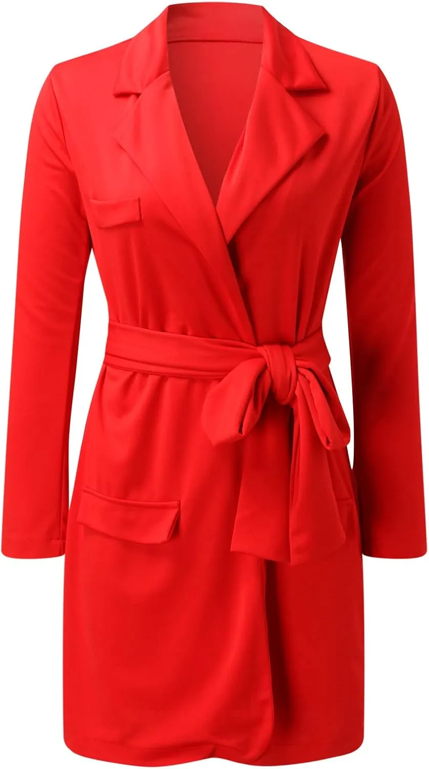 Business Suits for Women 2024 Office Women's Blazers Open Front Prtite Winter Jacket Loose Oversized Cardigan