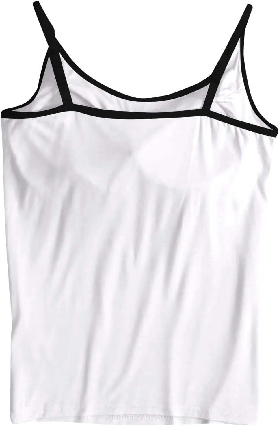 Camisole Tops for Women Built in Bra Adjustable Spaghetti Strap Cotton Workout Yoga Shirts Summer Basic Tank Tops