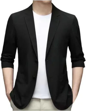 Casual Blazer For Men Tuxedo Party Dinner Prom One Button Suit Jacket Mens Linen Suit Suit Men Suit Jacket For