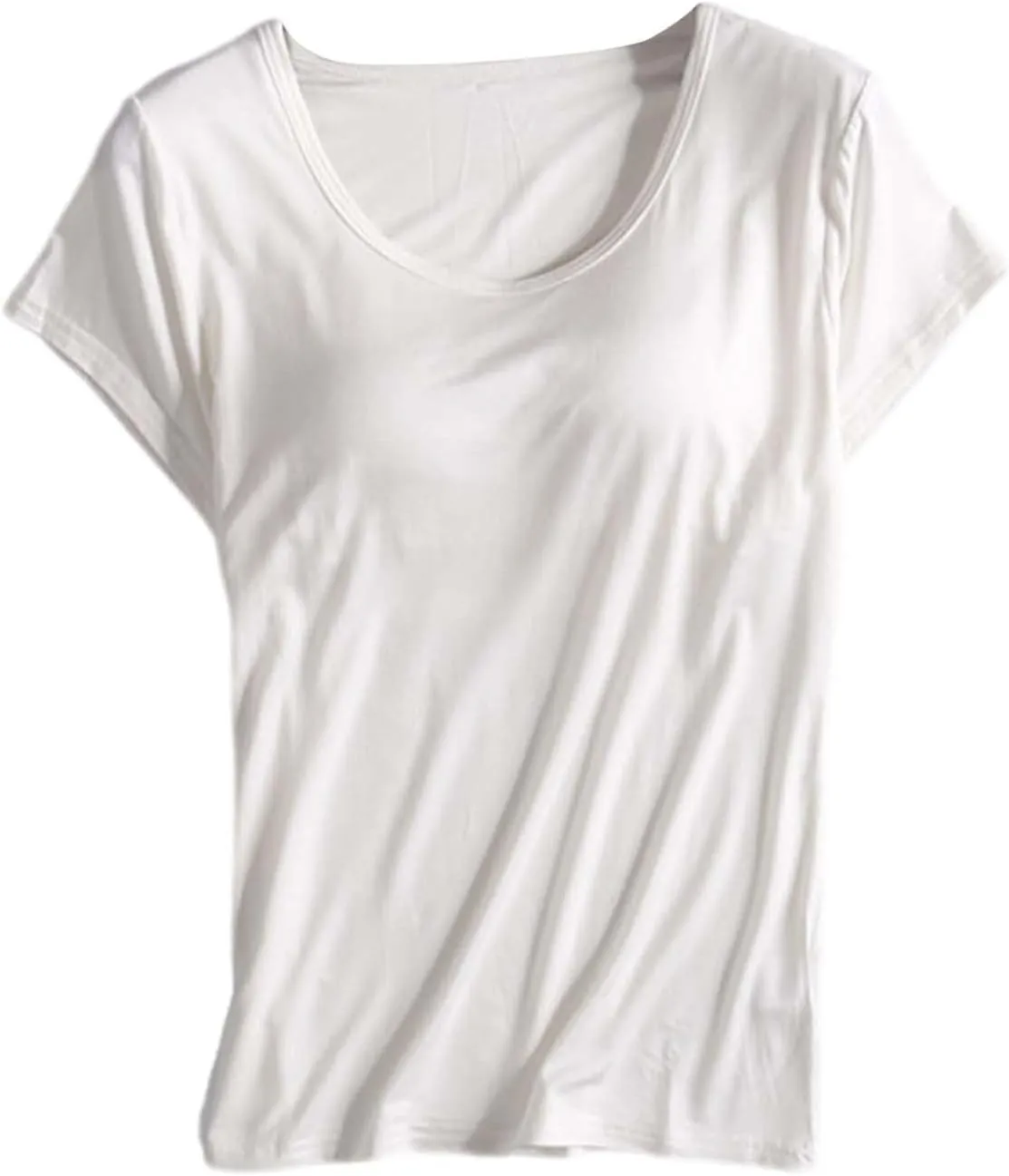 Cotton Shelf Bra Camisoles Top for Women Adjustable Spaghetti Strap Tank Tops Basic Layer Camis Padded Bra Undershirt