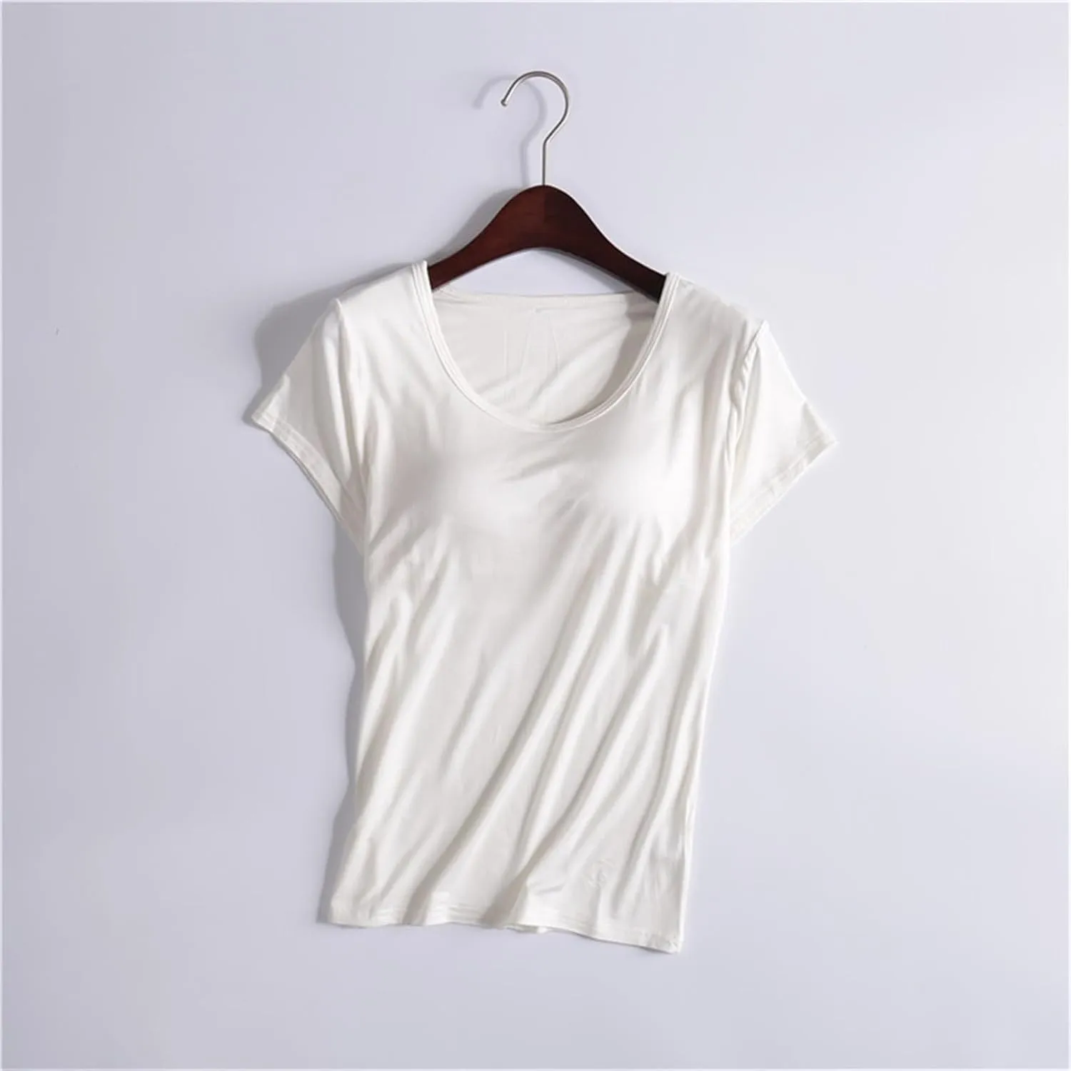Cotton Shelf Bra Camisoles Top for Women Adjustable Spaghetti Strap Tank Tops Basic Layer Camis Padded Bra Undershirt
