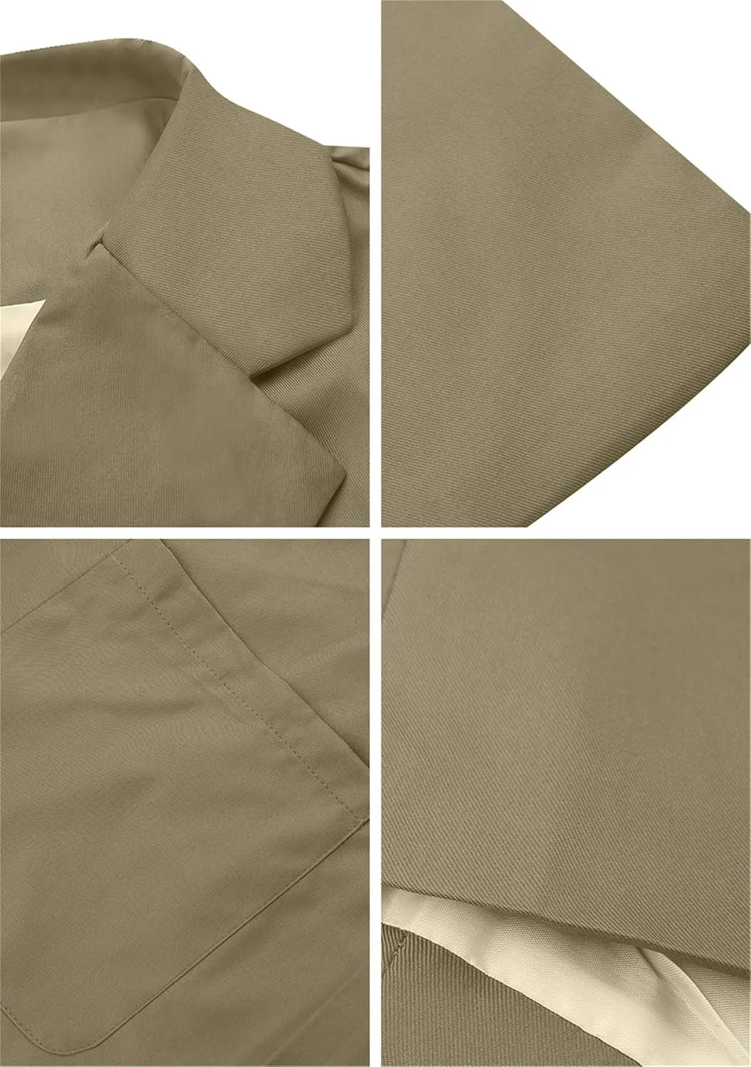 DIACACY Women’s Open Front Long Sleeve Blazers Jacket Solid Color Plus Size Comfy Blazers