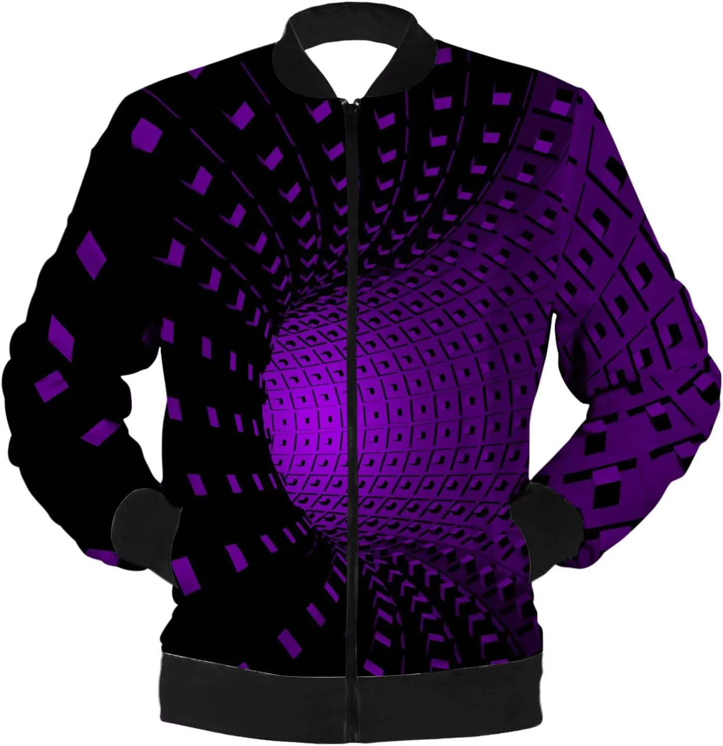 DuDubaby Autumn and Winter Men's Printed Thin Jackets Men's Casual Versatile Printed Jackets