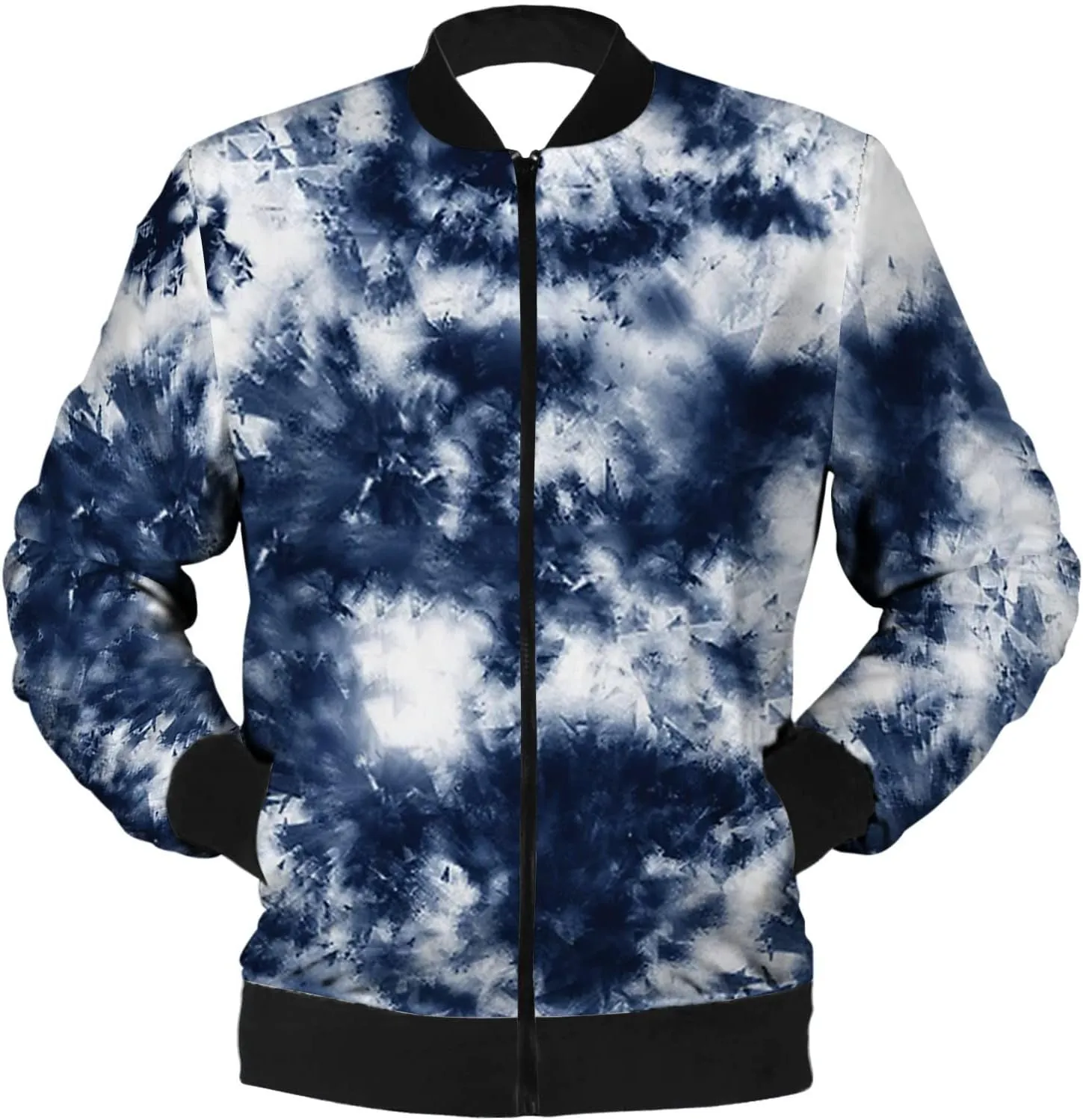 DuDubaby Autumn and Winter Men's Printed Thin Jackets Men's Casual Versatile Printed Jackets