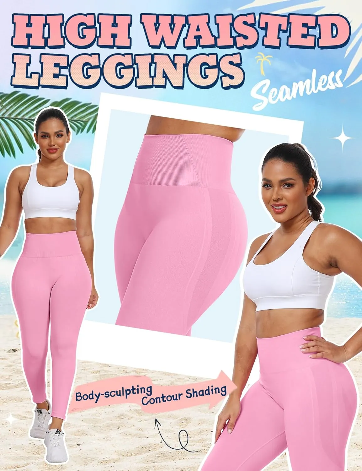 Empower Scrunch Butt Lifting Leggings for Women Seamless Workout Gym Leggings for Women High Waisted Yoga Pants