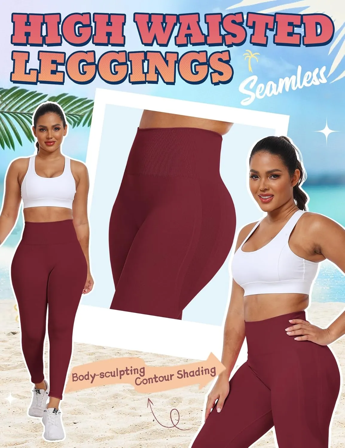Empower Scrunch Butt Lifting Leggings for Women Seamless Workout Gym Leggings for Women High Waisted Yoga Pants