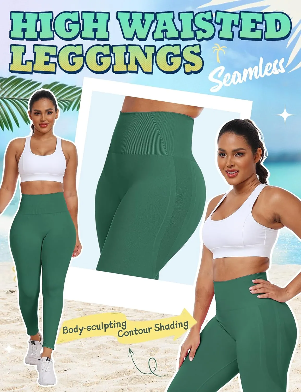 Empower Scrunch Butt Lifting Leggings for Women Seamless Workout Gym Leggings for Women High Waisted Yoga Pants