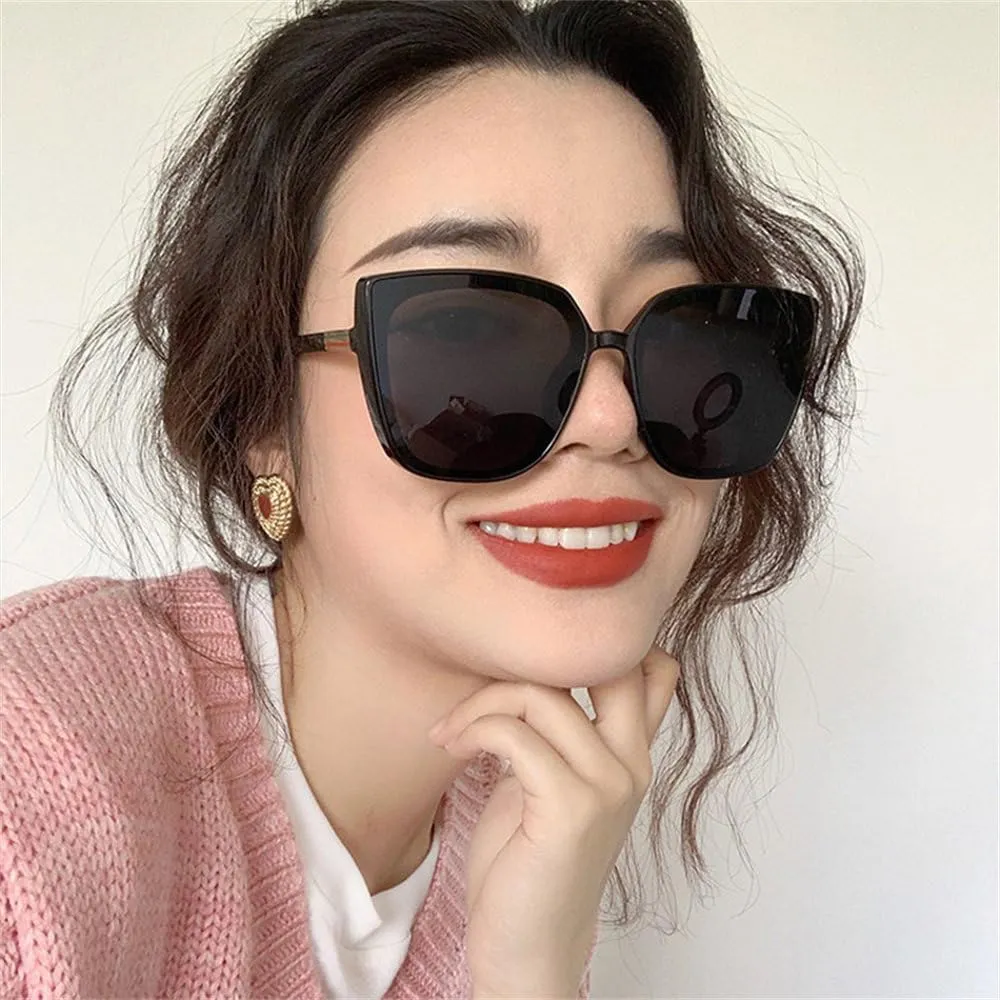 Fashion Cat Eye Sunglasses Retro Sun Glasses Female Big Frame Vintage Sunglasses