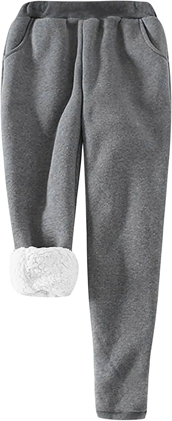 Firzero Pajamas for Women Set Long Sleeve Thermal Lounge Sets Fall Winter Outfits Fleece Lined Loungewear Wide Leg Pants