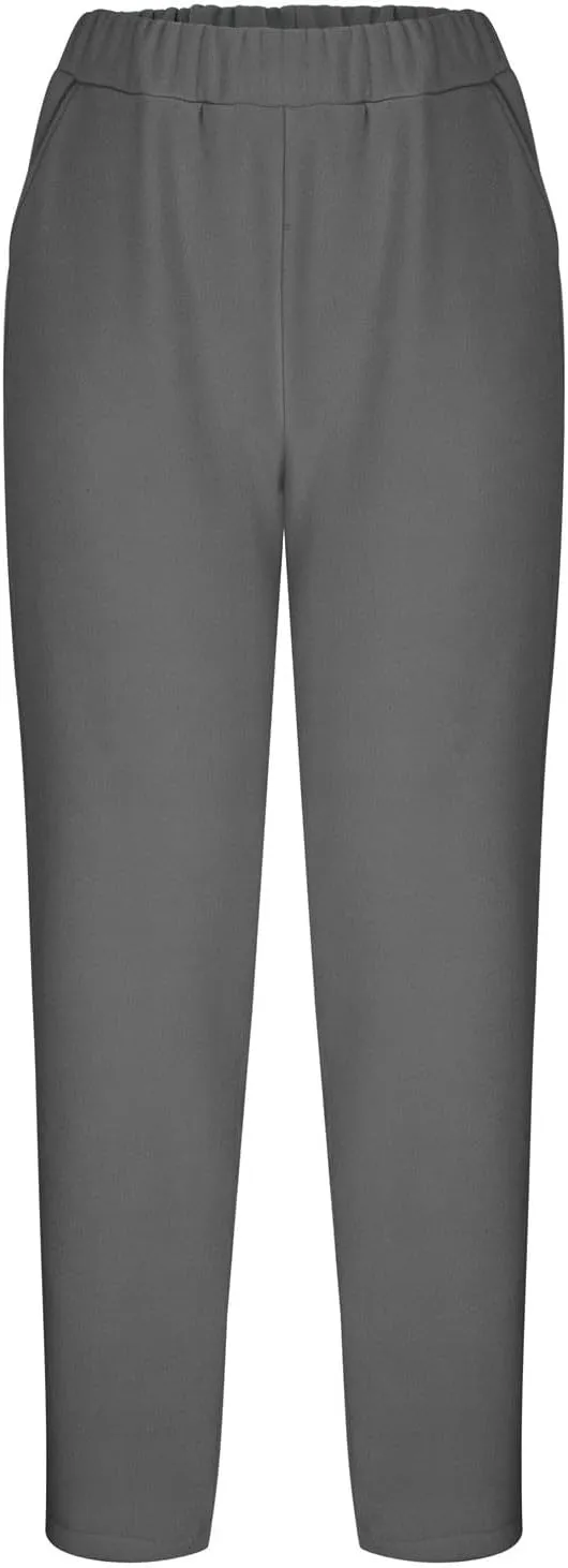 Firzero Pajamas for Women Set Long Sleeve Thermal Lounge Sets Fall Winter Outfits Fleece Lined Loungewear Wide Leg Pants