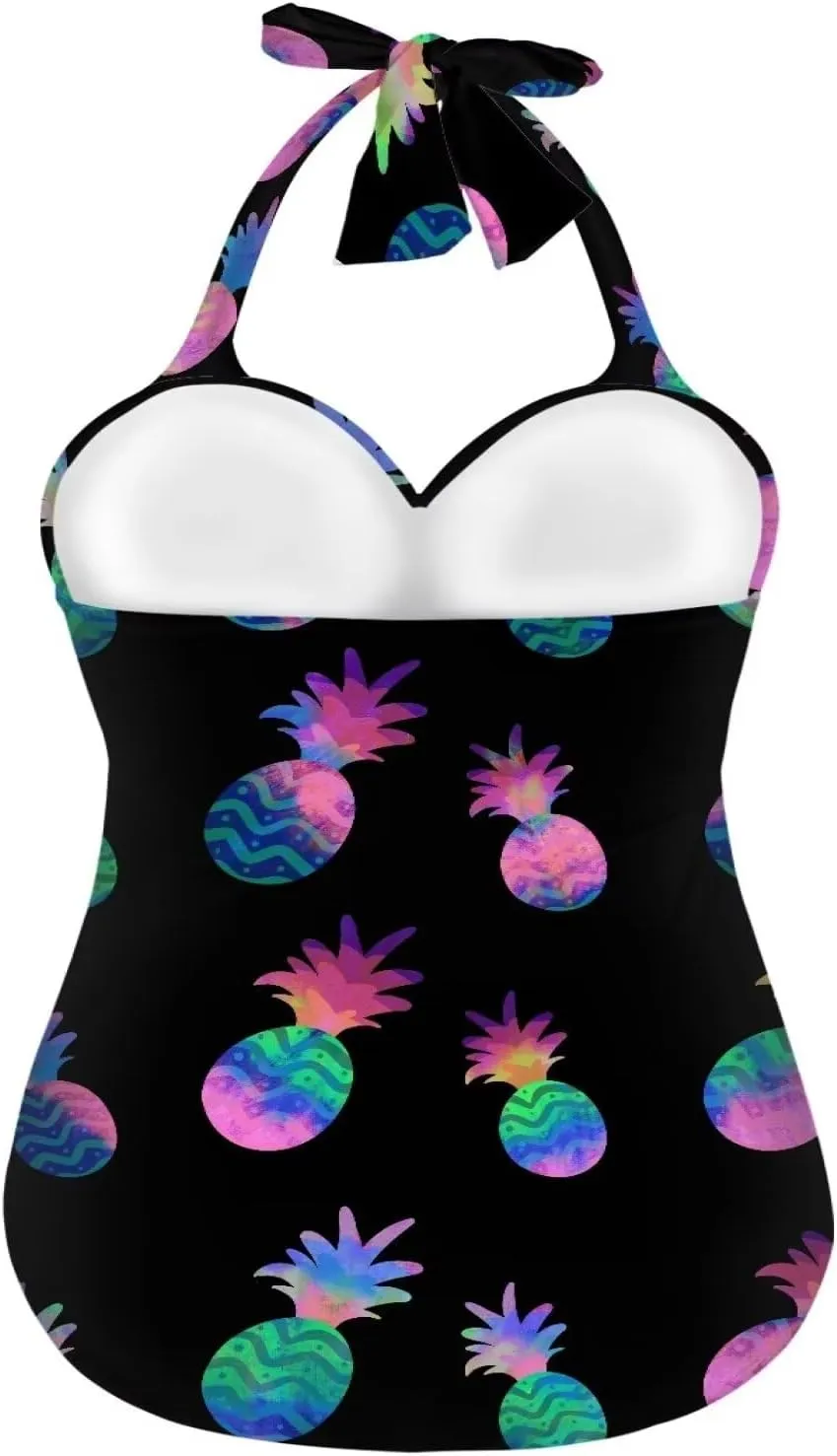 Flashideas Womens One Piece Swimsuits Bathing Suits String Tummy Control Bathing Suits
