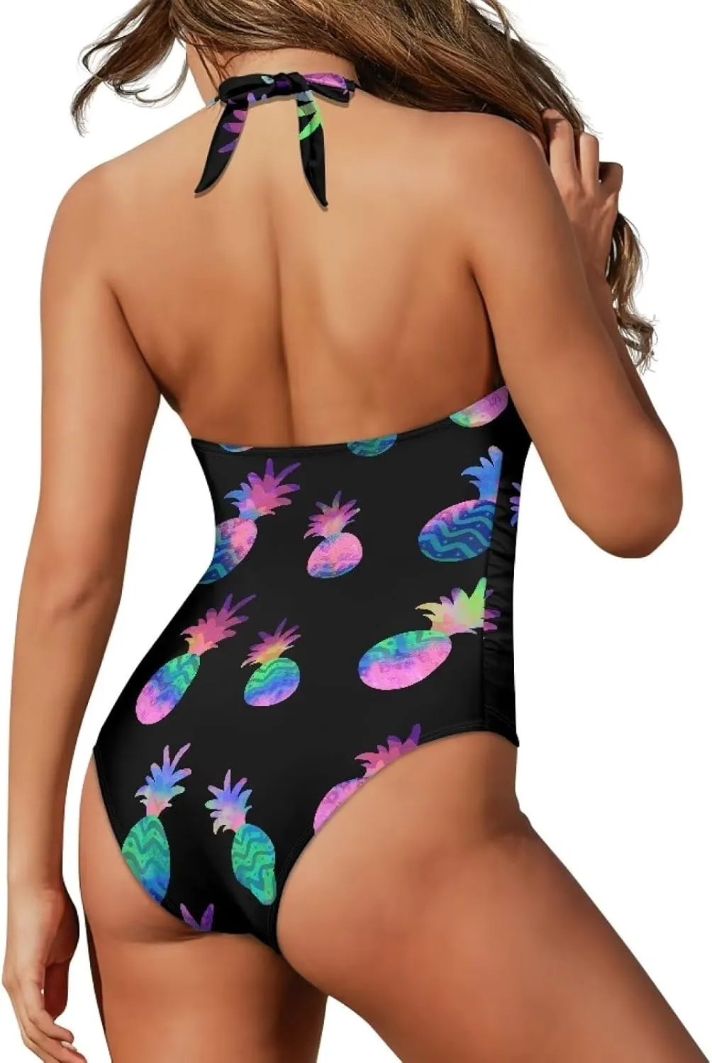 Flashideas Womens One Piece Swimsuits Bathing Suits String Tummy Control Bathing Suits