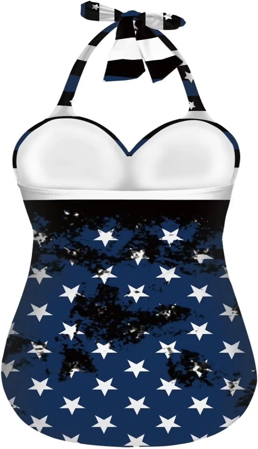 Flashideas Womens One Piece Swimsuits Bathing Suits String Tummy Control Bathing Suits