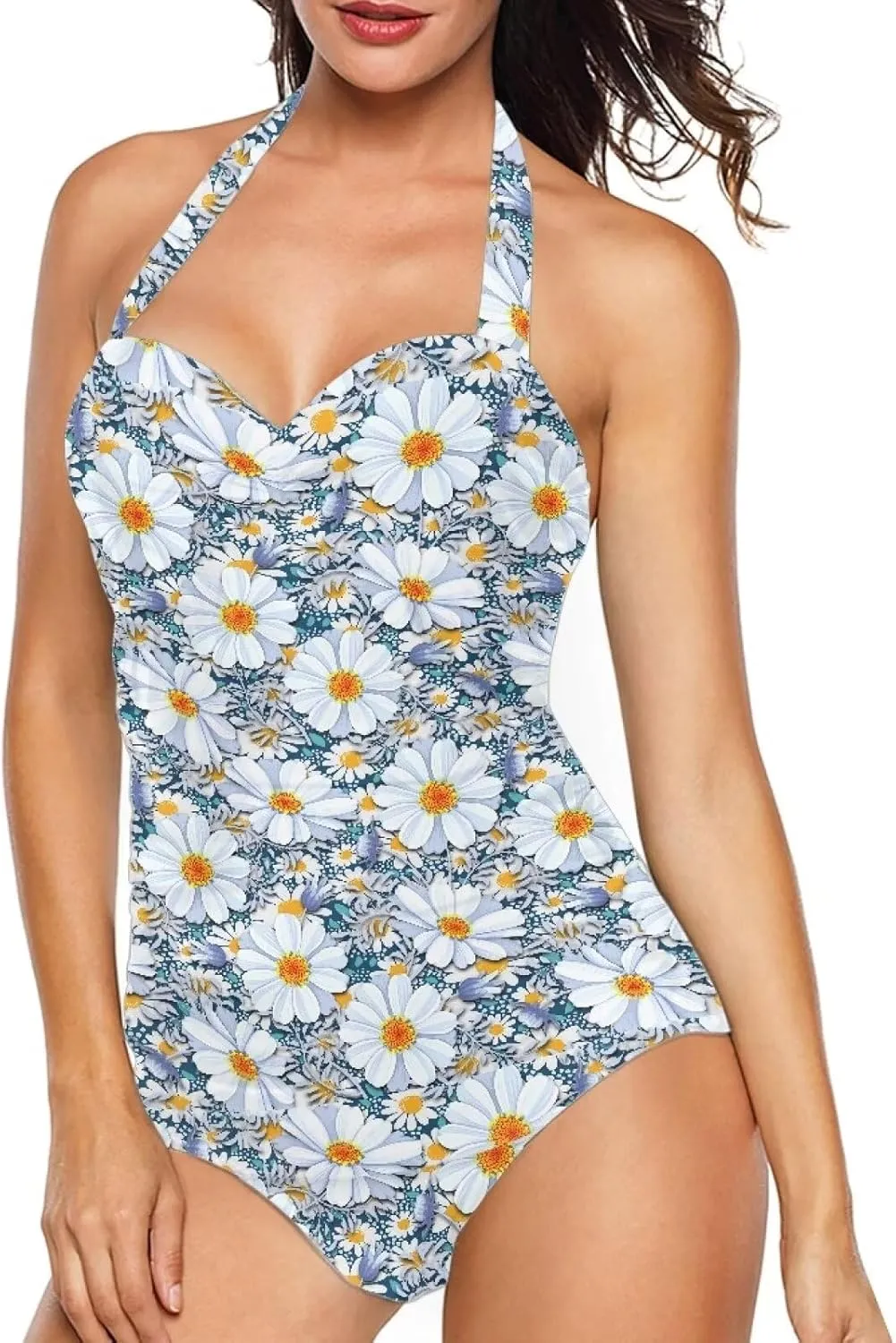 Flashideas Womens One Piece Swimsuits Bathing Suits String Tummy Control Bathing Suits