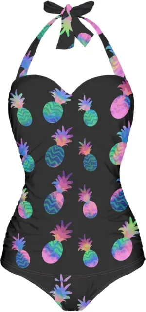 Flashideas Womens One Piece Swimsuits Bathing Suits String Tummy Control Bathing Suits