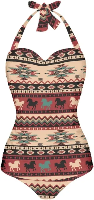 Flashideas Womens One Piece Swimsuits Bathing Suits String Tummy Control Bathing Suits