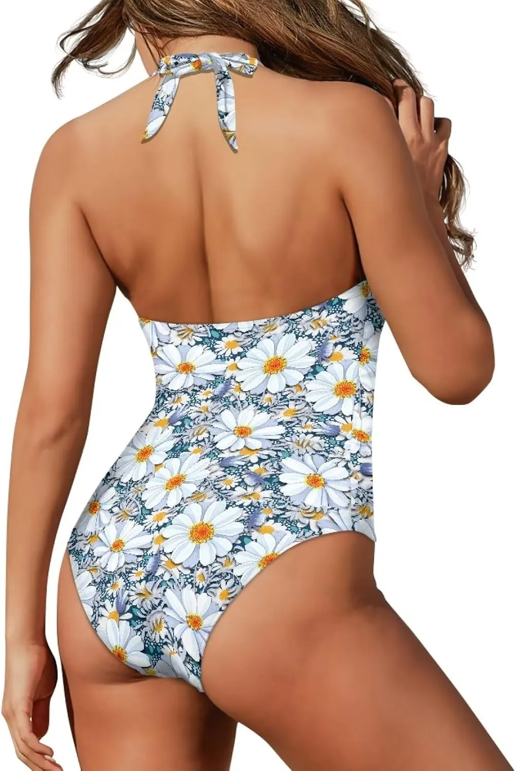 Flashideas Womens One Piece Swimsuits Bathing Suits String Tummy Control Bathing Suits