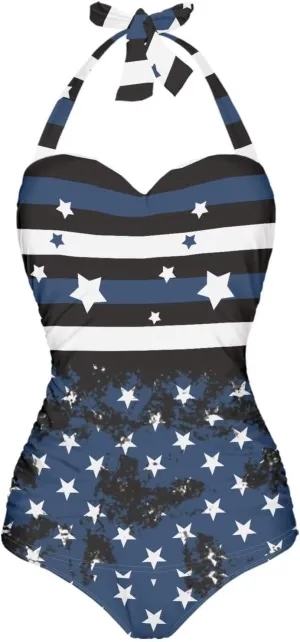 Flashideas Womens One Piece Swimsuits Bathing Suits String Tummy Control Bathing Suits