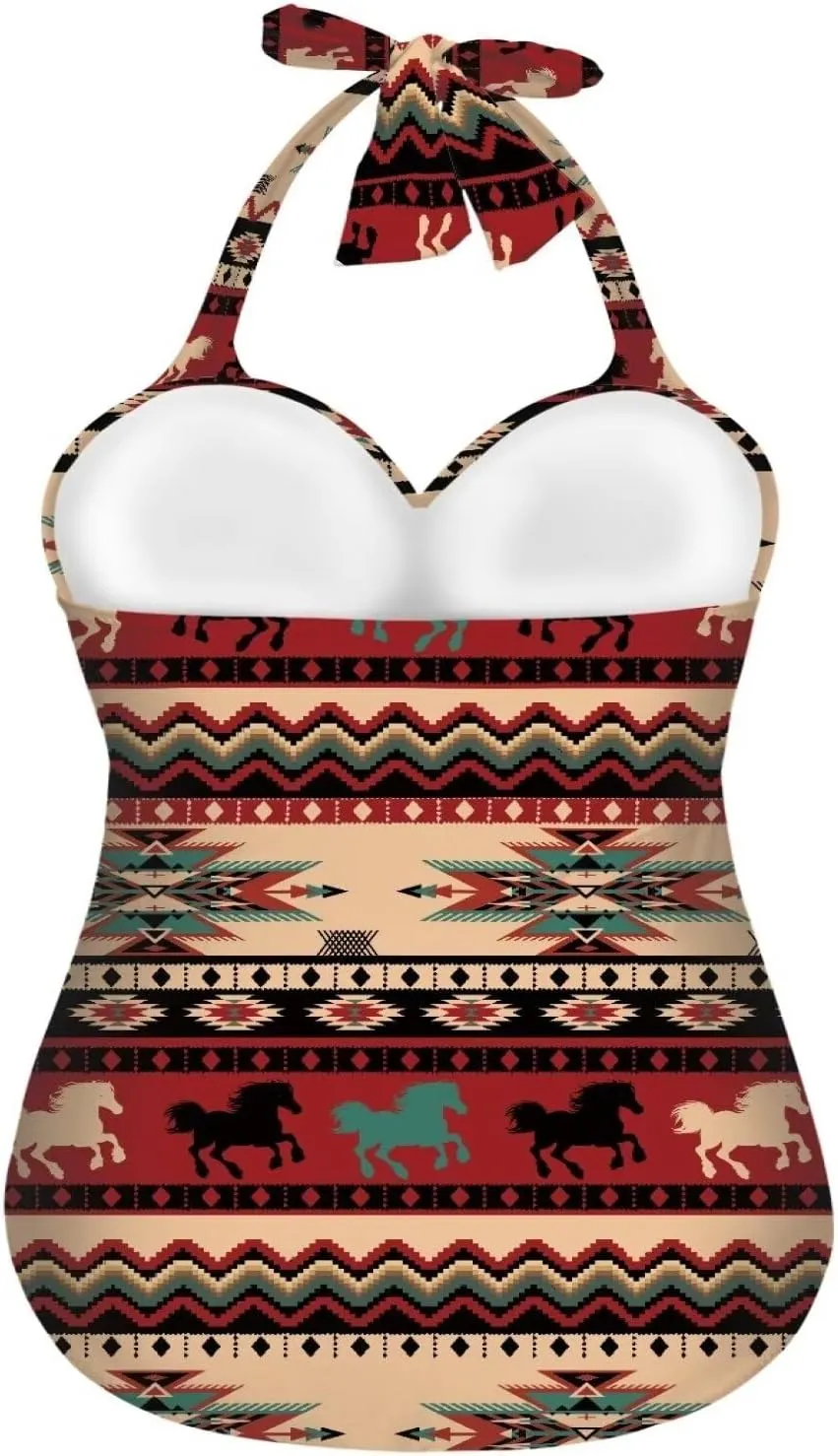 Flashideas Womens One Piece Swimsuits Bathing Suits String Tummy Control Bathing Suits
