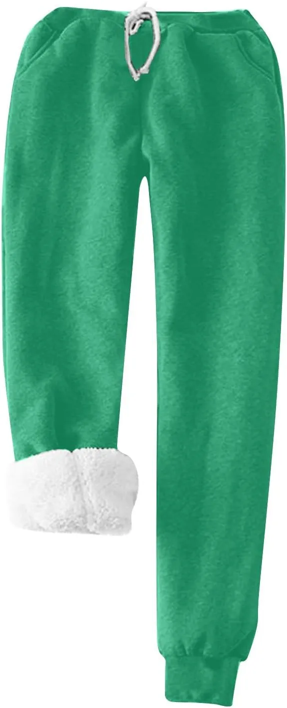 Fleece Pajamas Set for Women Winter Warm Pajamas 2 Piece Outfits Soft Comfy Fleece Pjs Pullover Pant Plush Loungewear